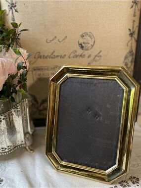 Vintage brass picture frame